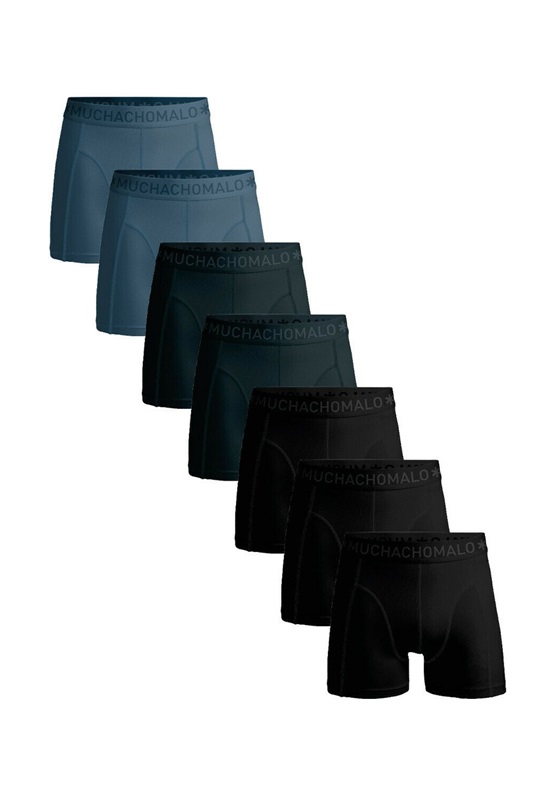 MUCHACHOMALO 7-PACK - Boxer Briefs - black blue/schwarz