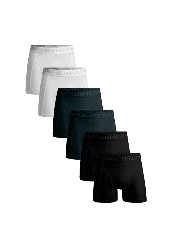 MUCHACHOMALO 6-PACK - Boxer Briefs - black blue white/schwarz