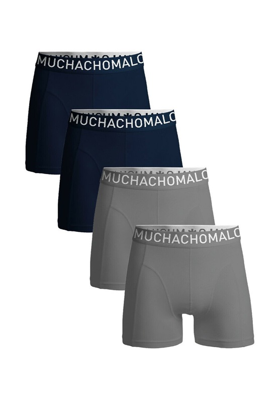 MUCHACHOMALO 4 PACK - Boxer Briefs - grey blue/grau