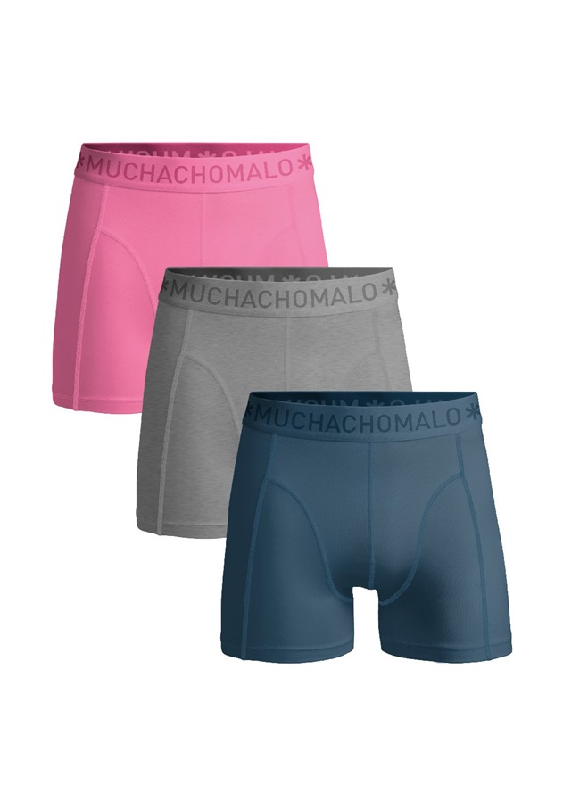 MUCHACHOMALO 3-PACK SOLID - Boxer Briefs - blue/grey/pink/blau
