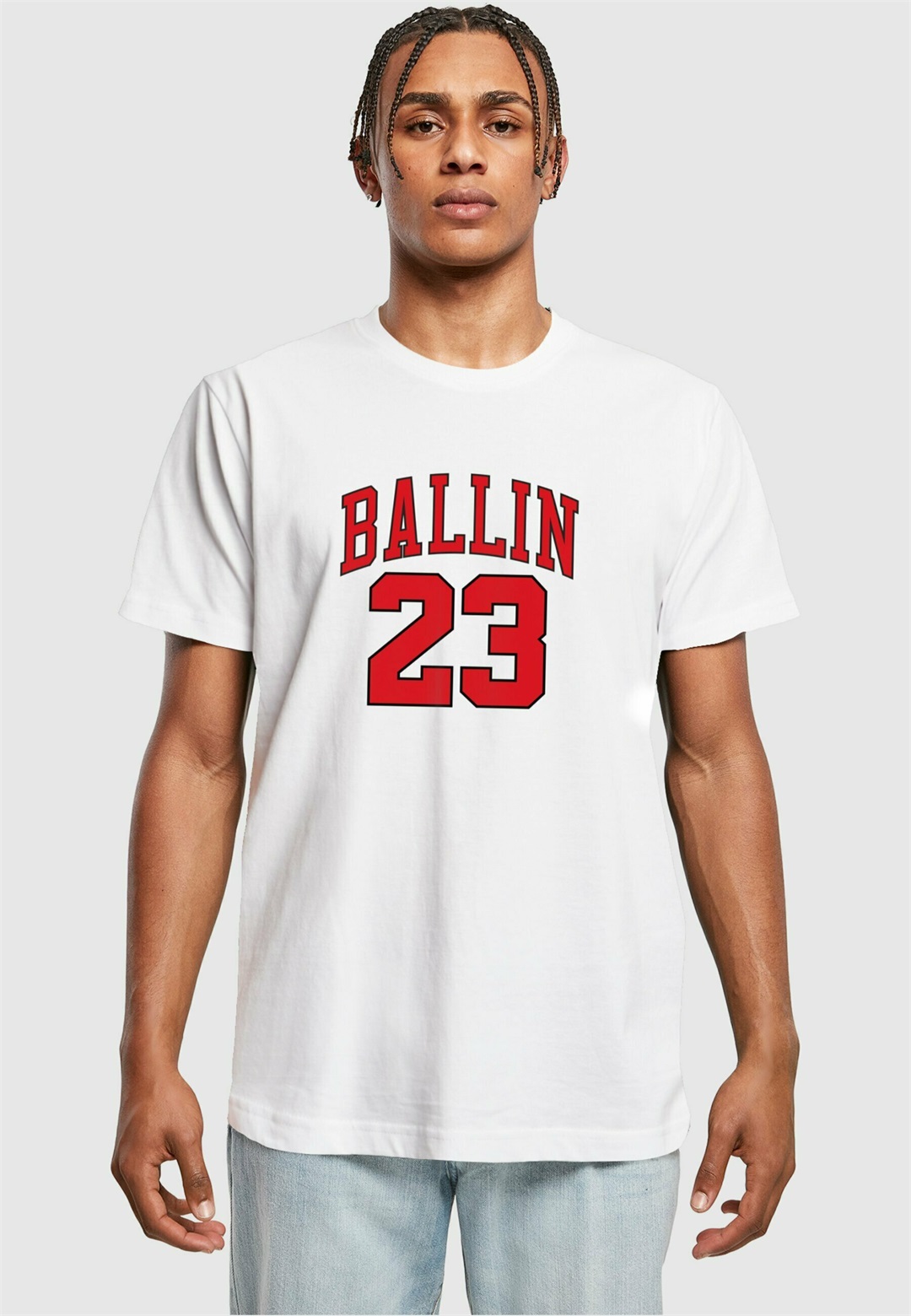 Mister Tee BALLIN 23 - T-Shirt print - white/weiß