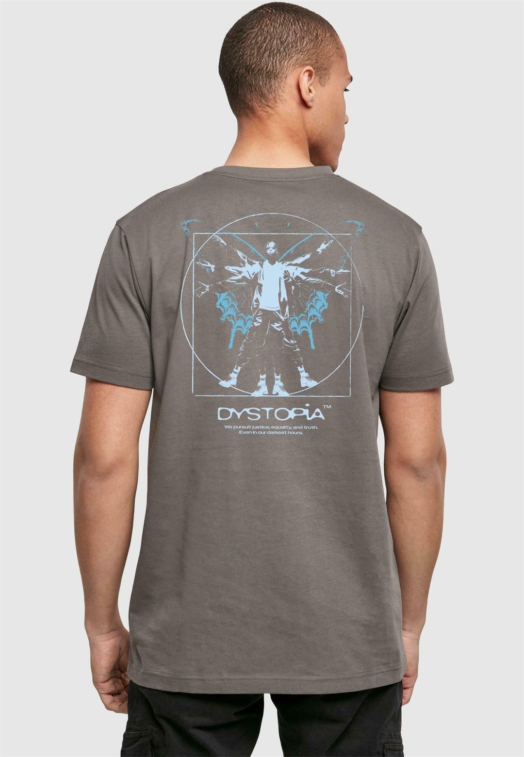 Mister Tee DYSTOPIA - T-Shirt print - darkshadow/dunkelgrau