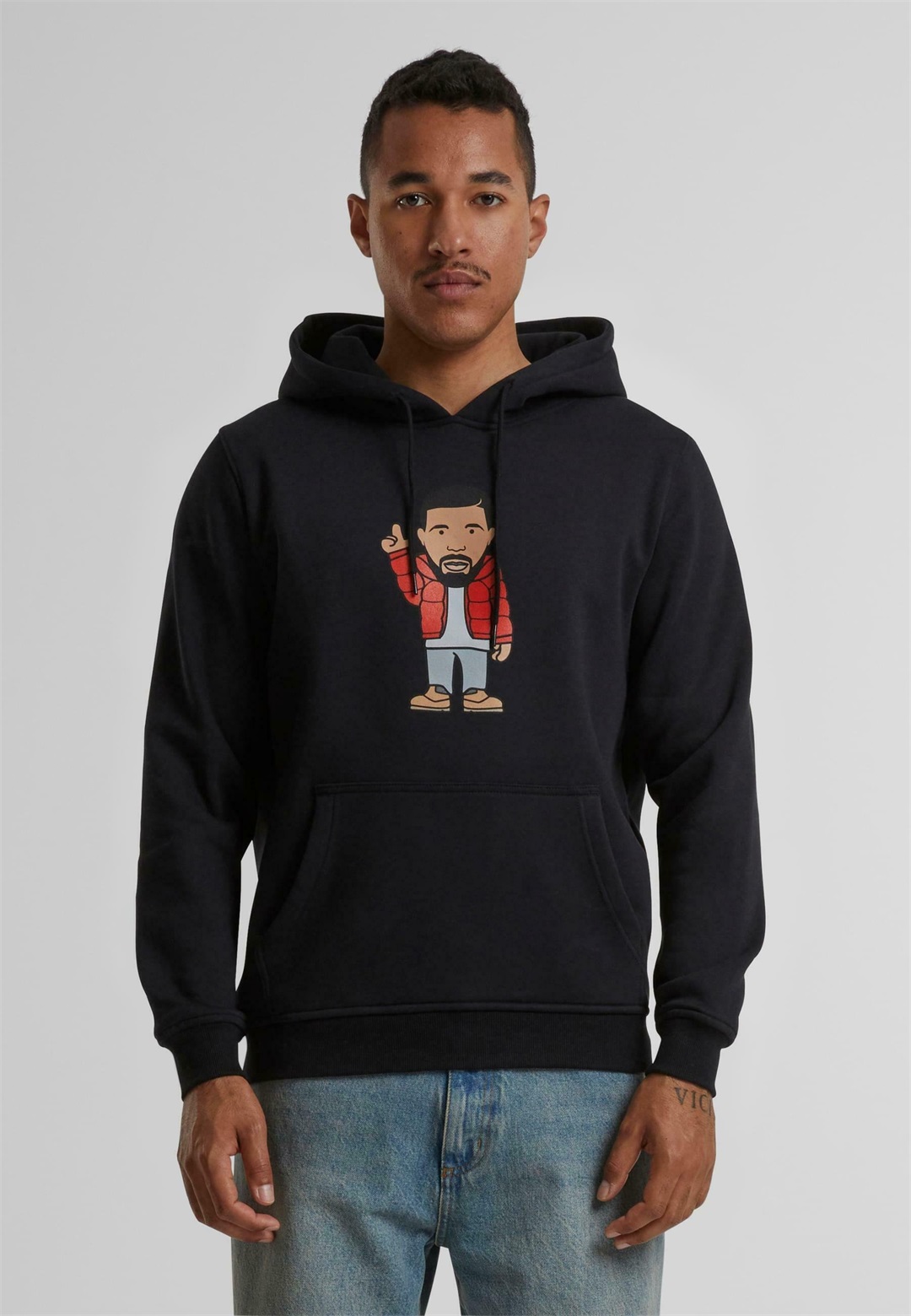 Mister Tee KANADA SKETCH - Kapuzenpullover - black/schwarz