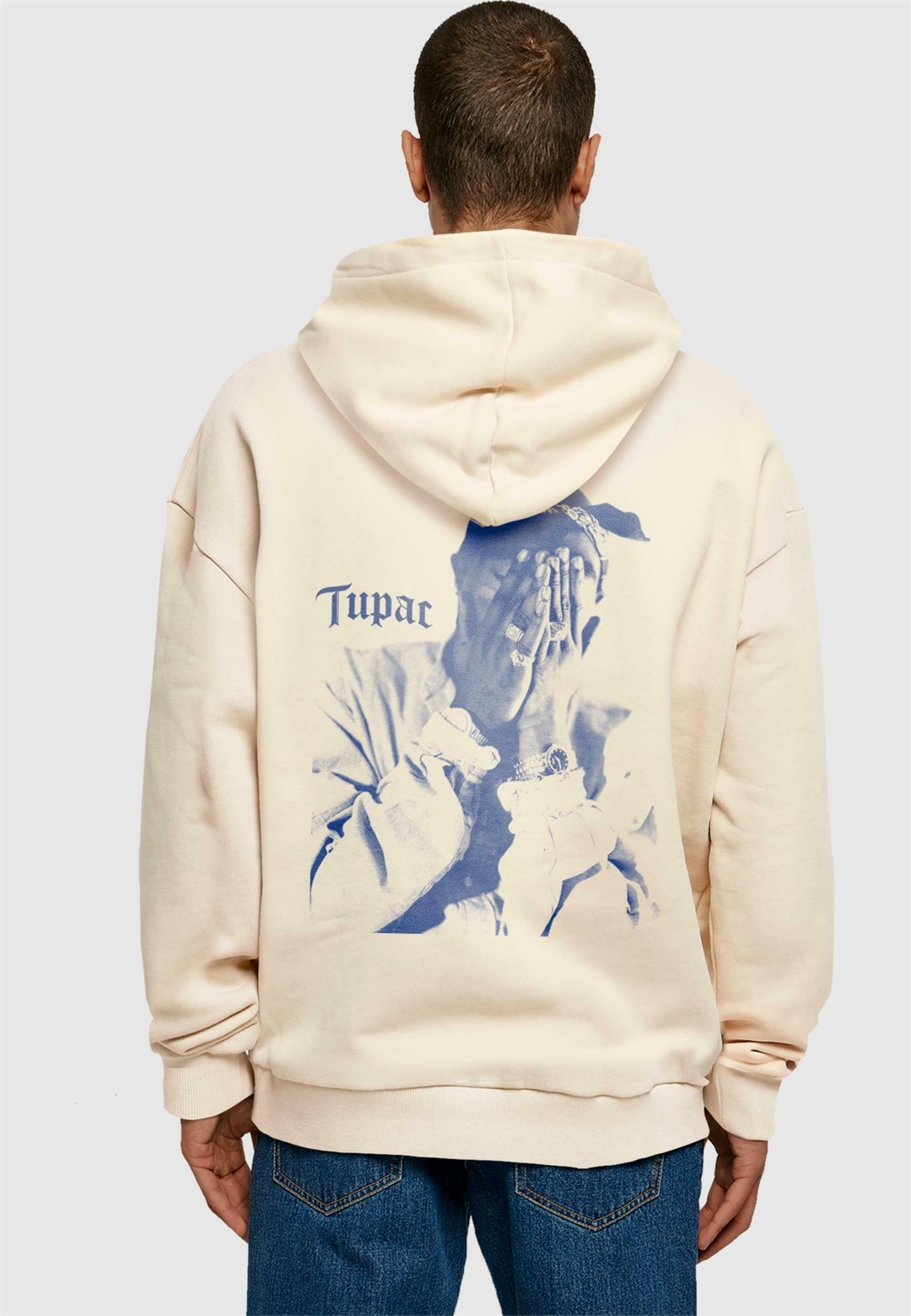 Mister Tee TUPAC ME AGAINST THE WORLD - Kapuzenpullover - sand