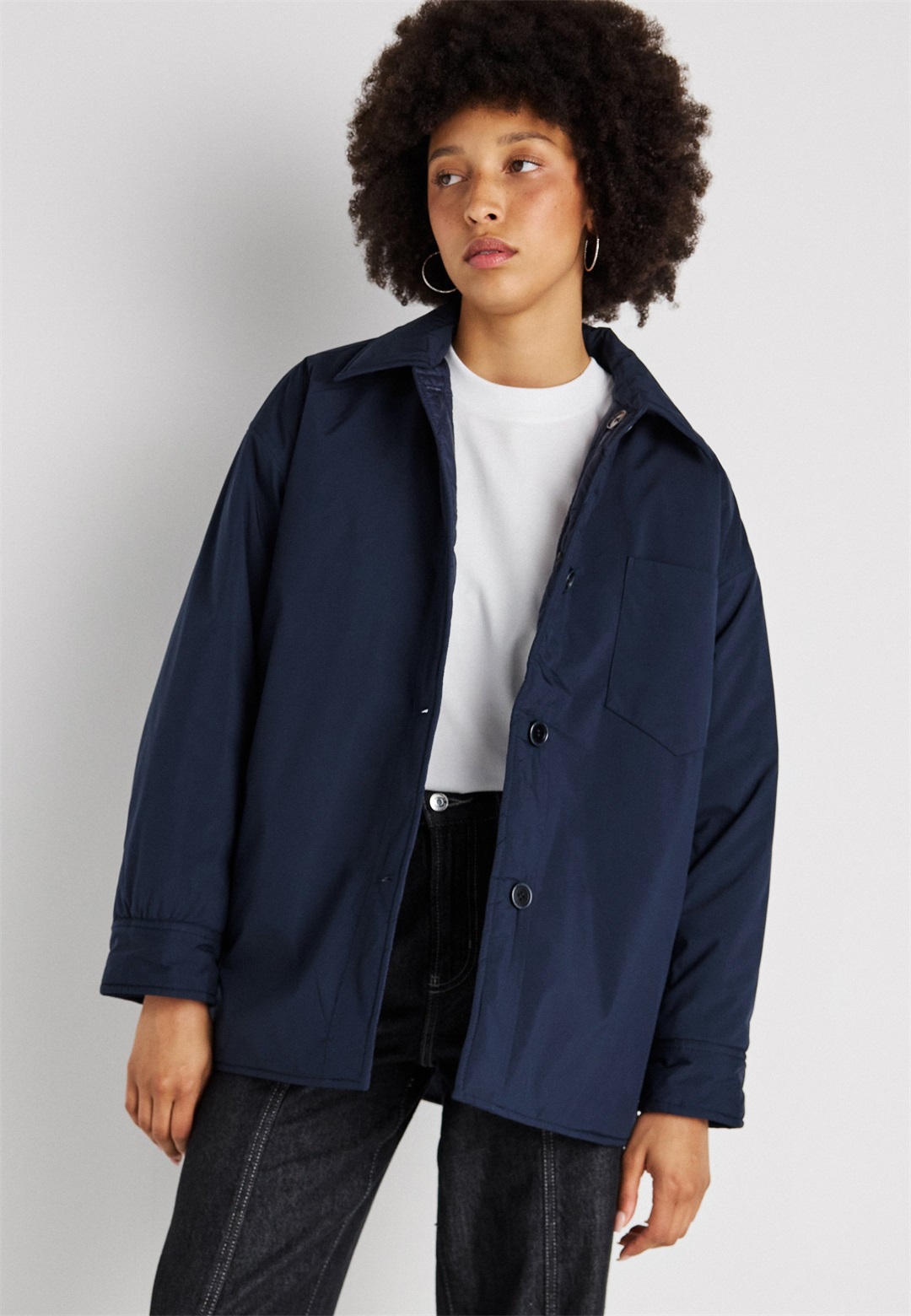MSCH Copenhagen REVERSIBLE JACKET - Übergangsjacke - sky captain/dunkelblau