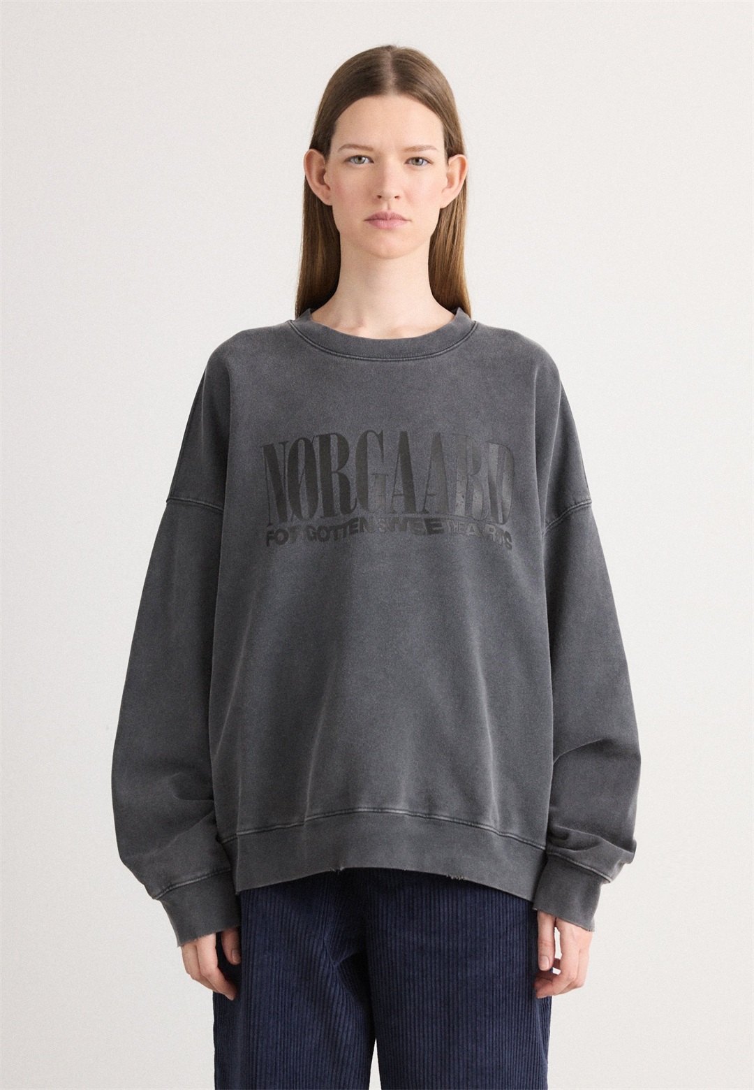 Mads Nørgaard ATLI - Sweatshirt - washed black/schwarz