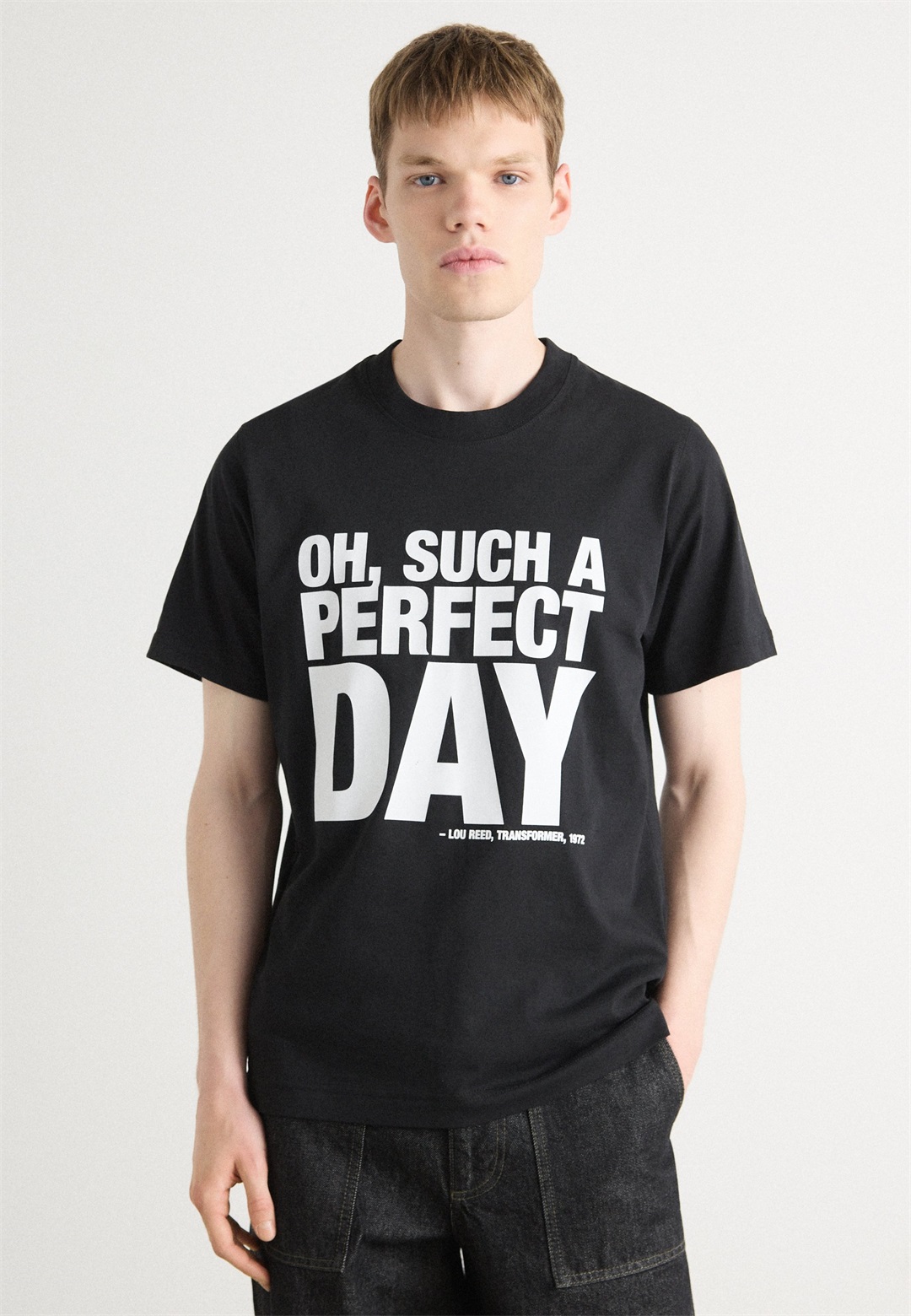 Mads Nørgaard PERFECT DAY TEE - T-Shirt print - black/schwarz