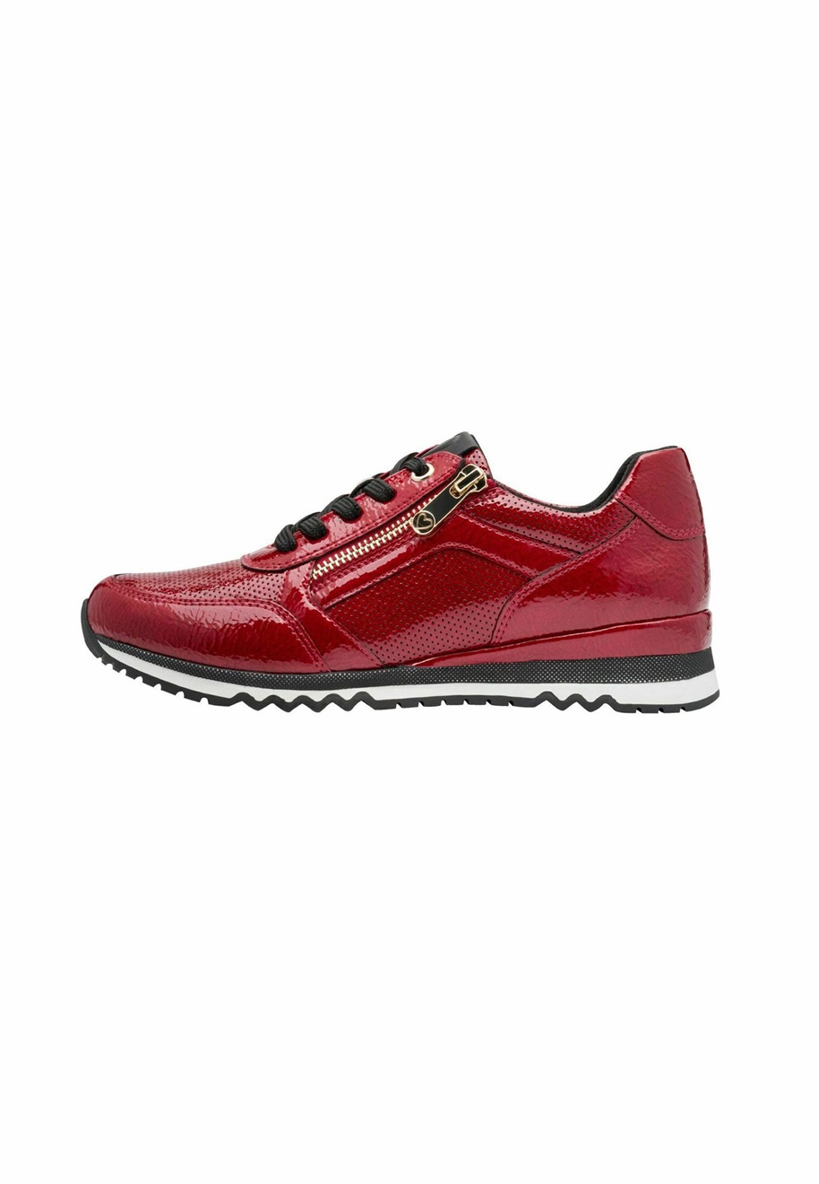 Marco Tozzi Sneaker low - dk red pat/rot