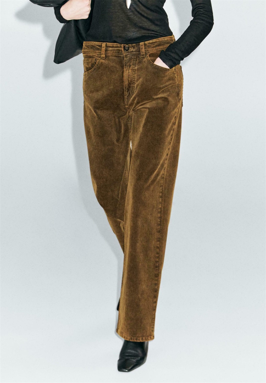 Massimo Dutti Stoffhose - mustard yellow/senf