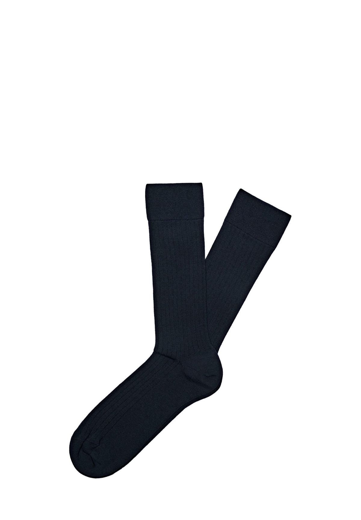 Massimo Dutti RIBBED - Socken - blue/blau