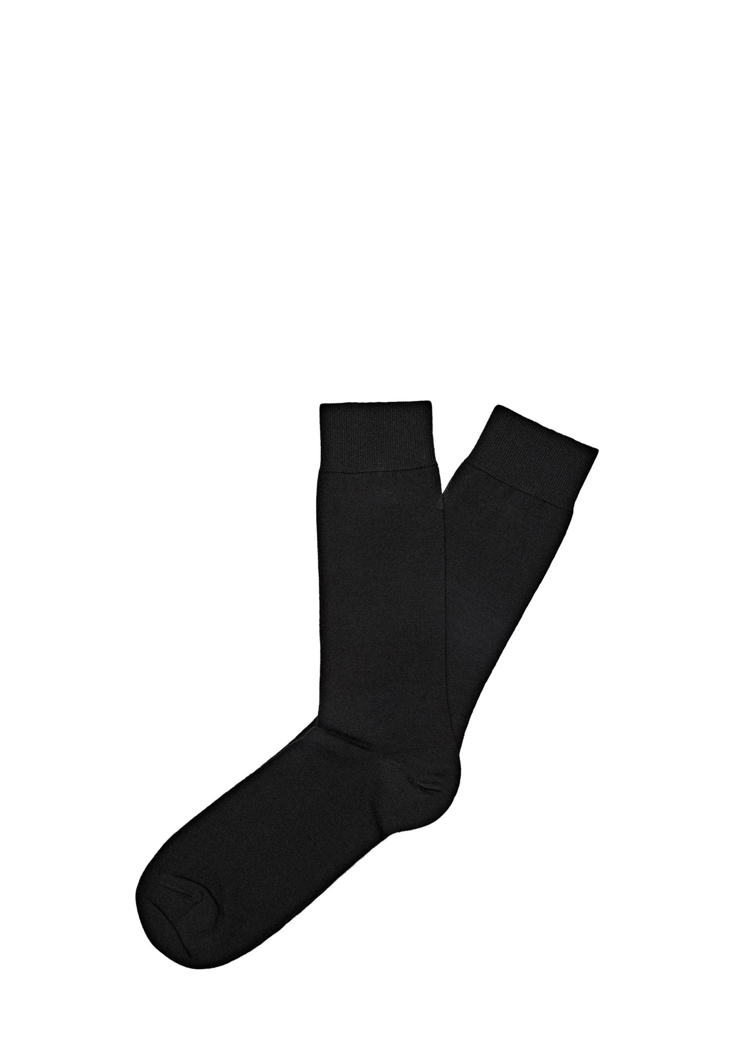 Massimo Dutti PLAIN - Socken - black/schwarz