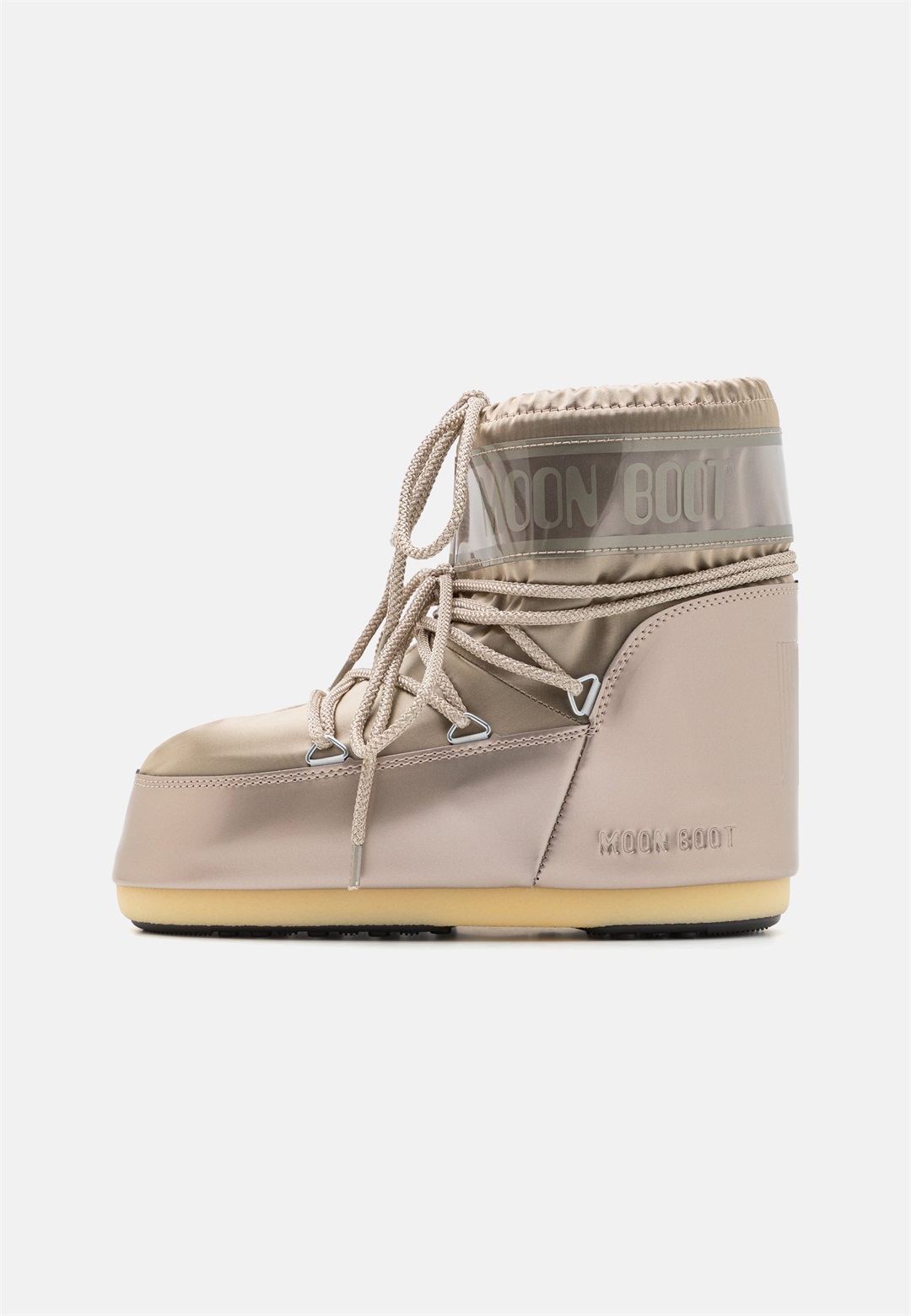 Moon Boot ICON LOW GLANCE UNISEX - Schnürstiefelette - platinum/goldfarben