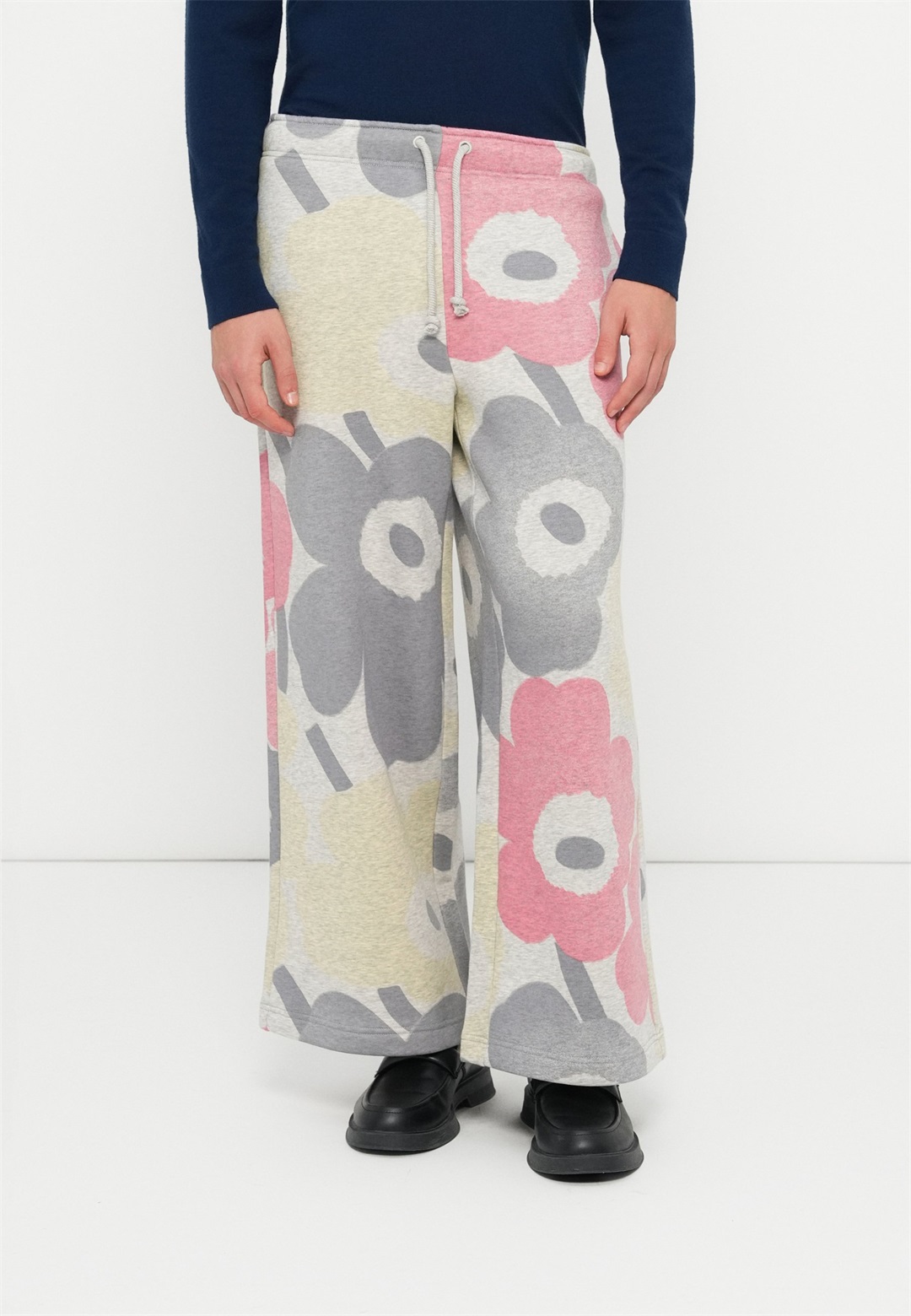 Marimekko KIKAPO UNISEX - Jogginghose - grey melange/pink/yellow/mehrfarbig