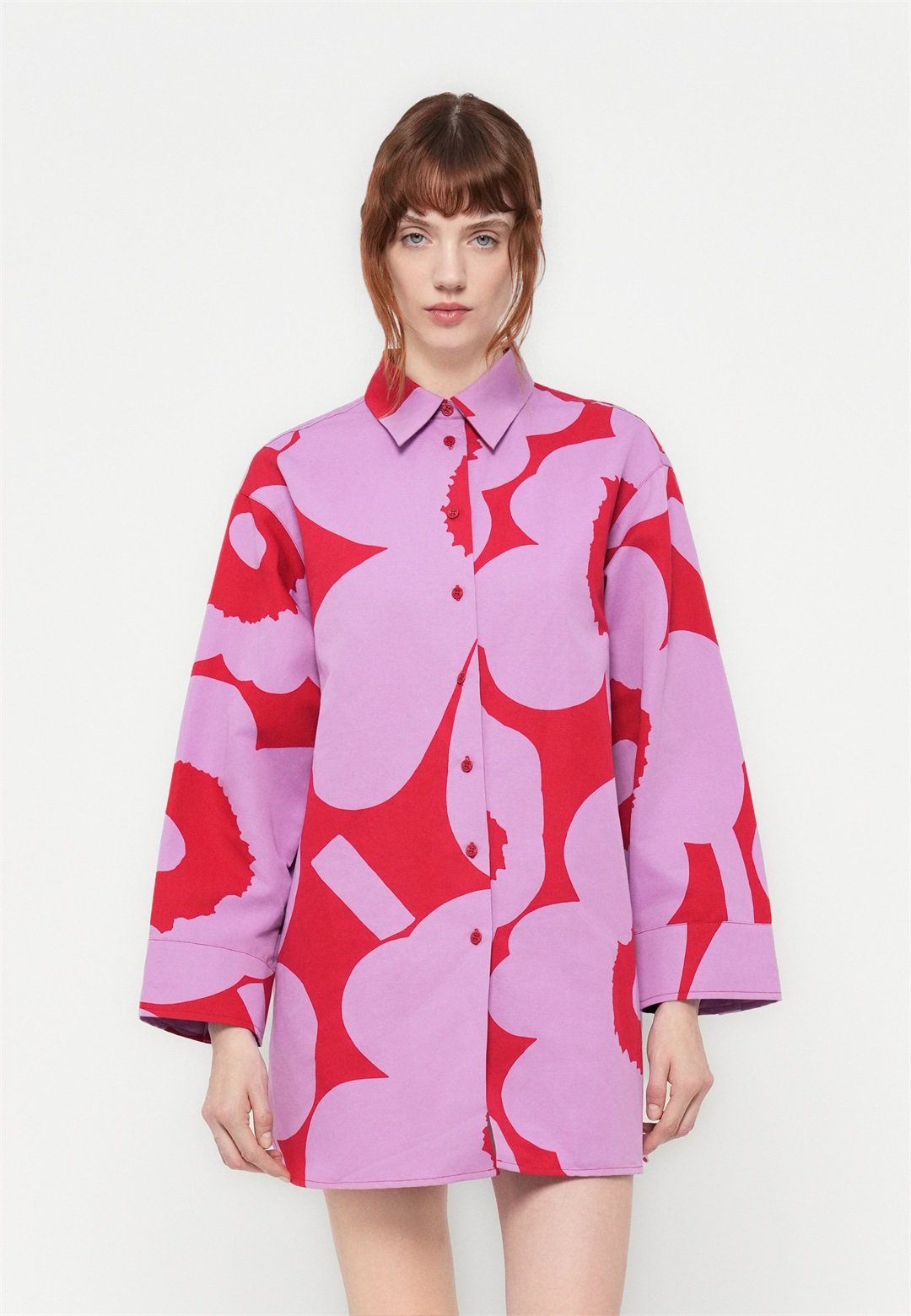 Marimekko Hemdbluse - purple/red/lila