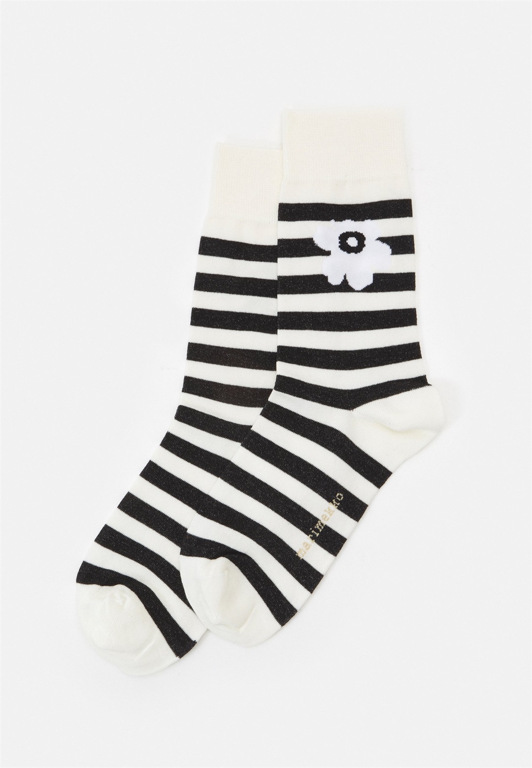 Marimekko KASVAA TASARAITA UNIKKO ONE UNISEX - Socken - offwhite/black/offwhite