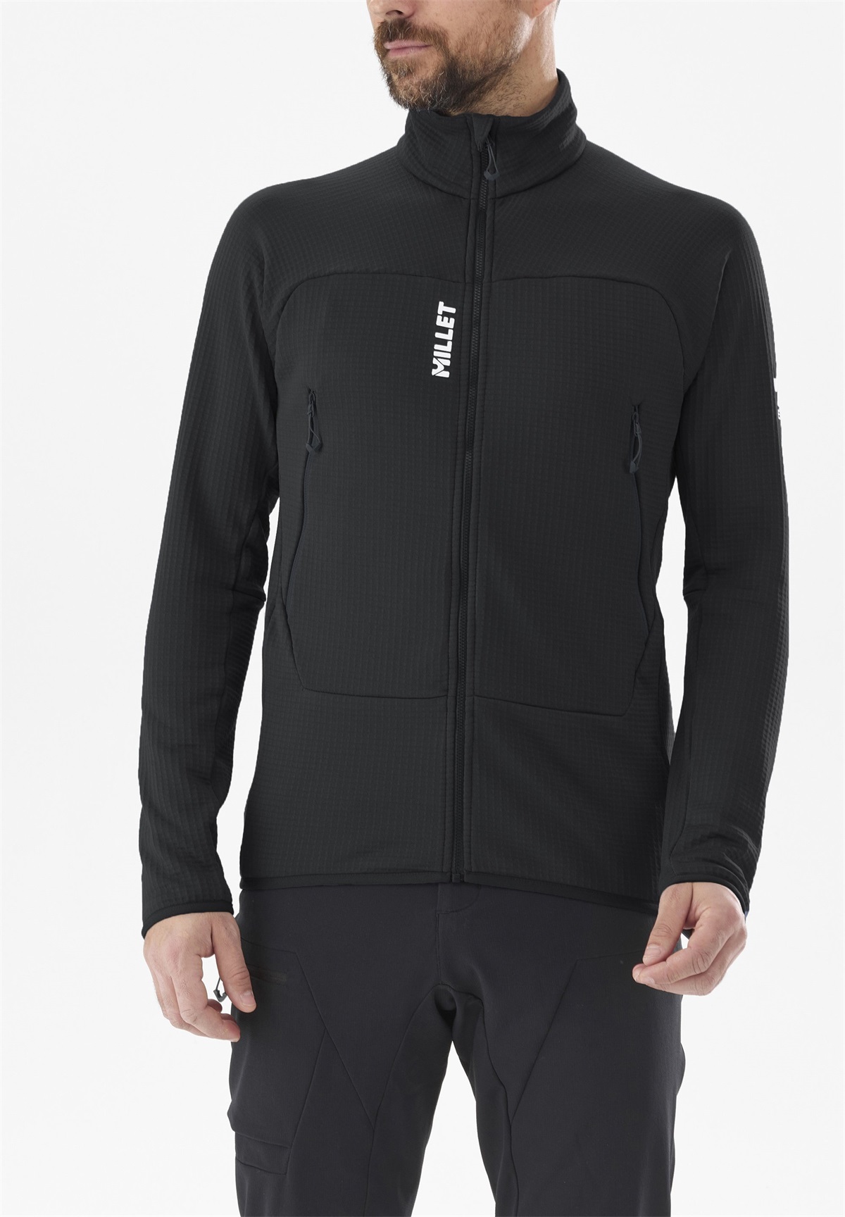 Millet FUSION GRID - Fleecejacke - noir/schwarz