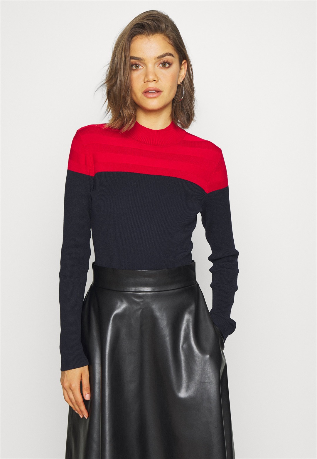 Morgan MICO - Strickpullover - red/navy/rot