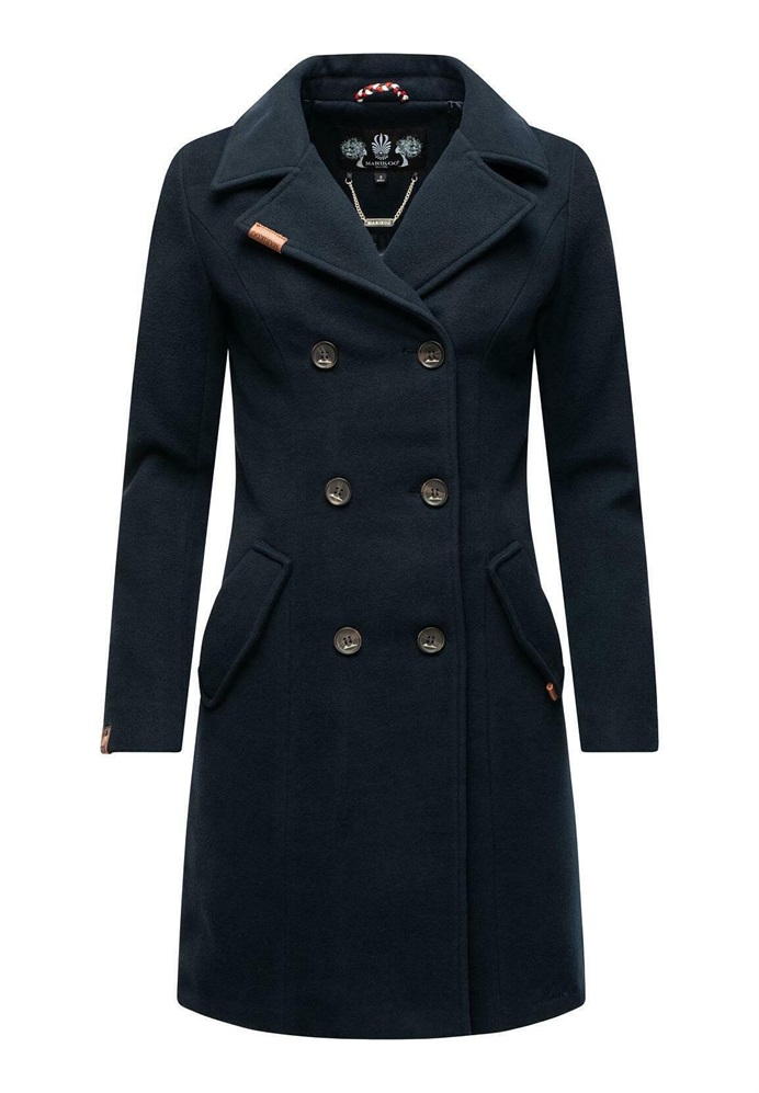 Marikoo NANAKOO - Klassischer Mantel - dark blue/dunkelblau