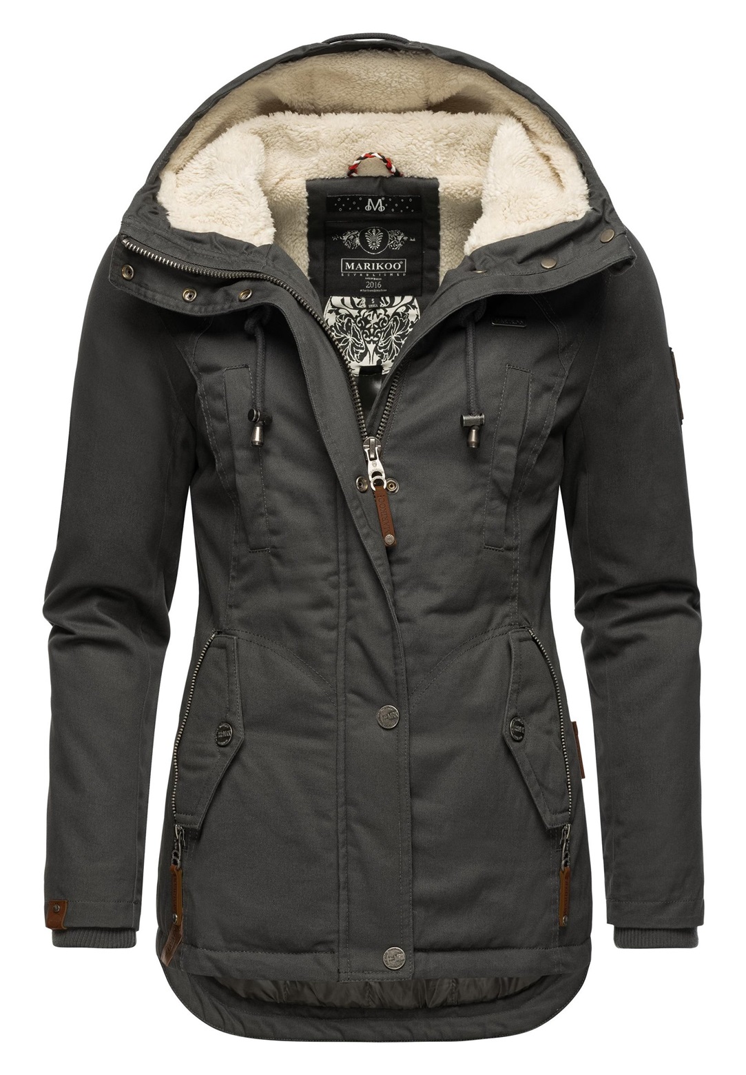 Marikoo Winterjacke - grey/grau
