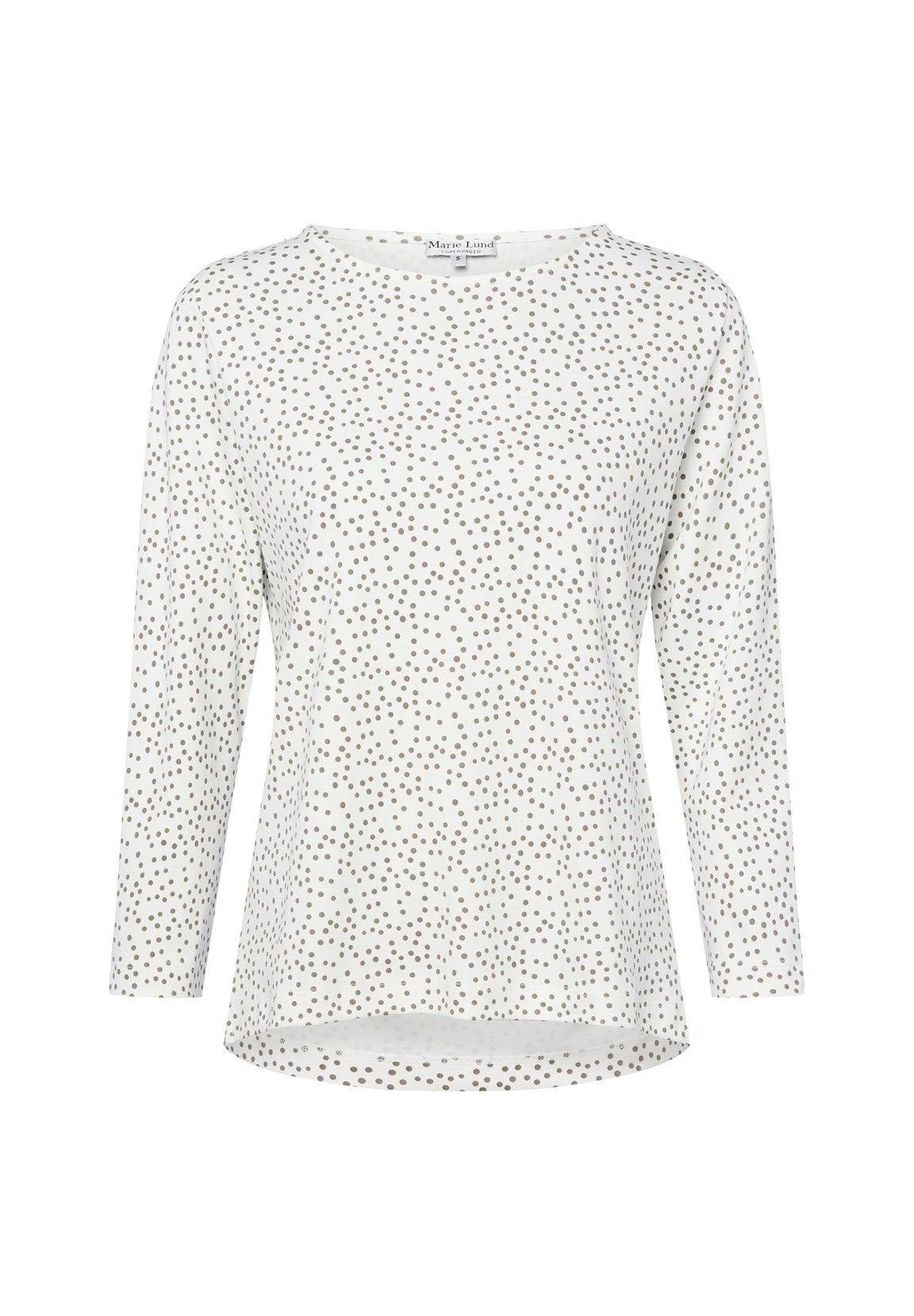 Marie Lund LANGARM - Langarmshirt - ecru schlamm/weiß