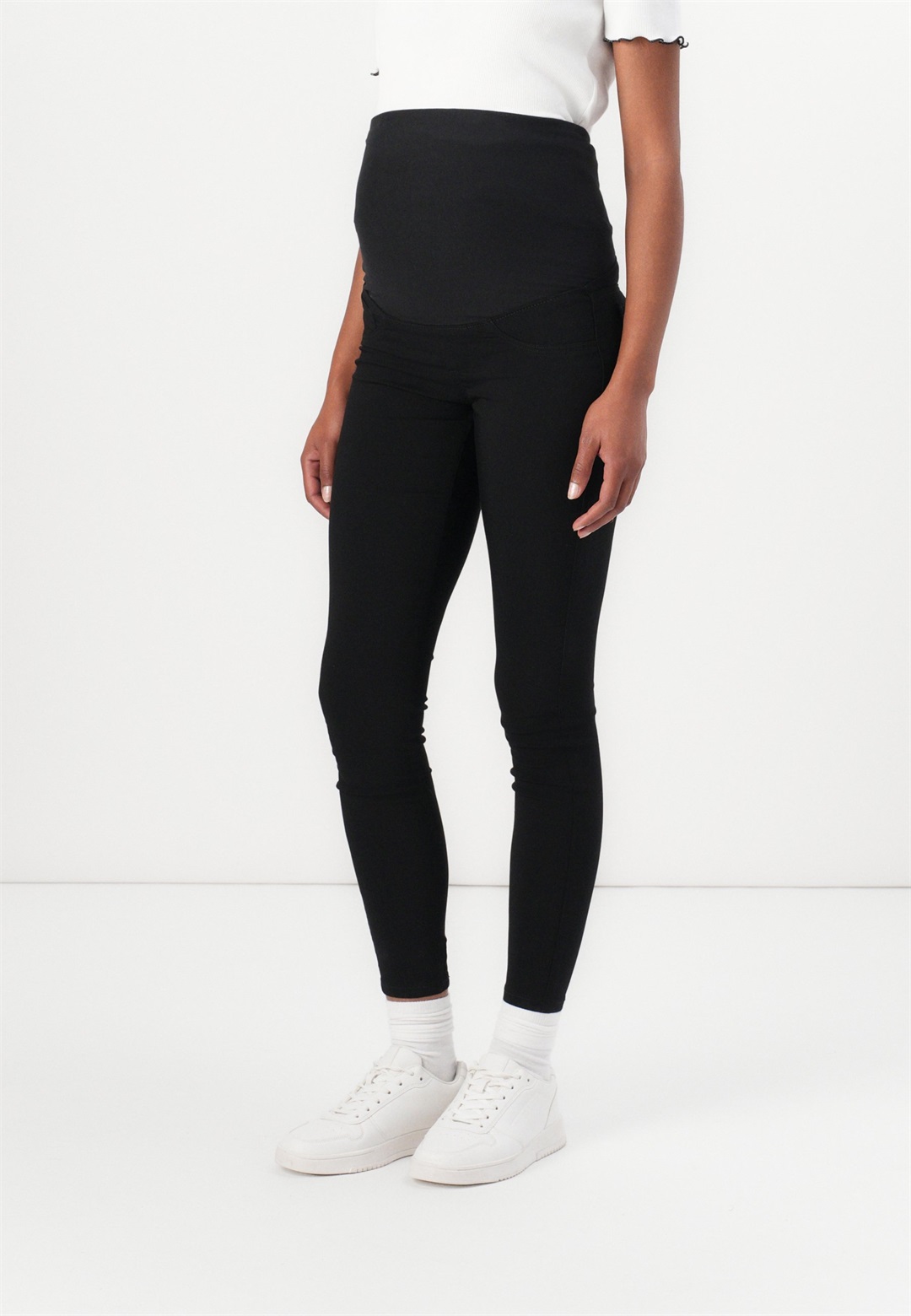 MAMALICIOUS MLLUCY BLACK SLIM PANT - Leggings - Hosen - black denim
