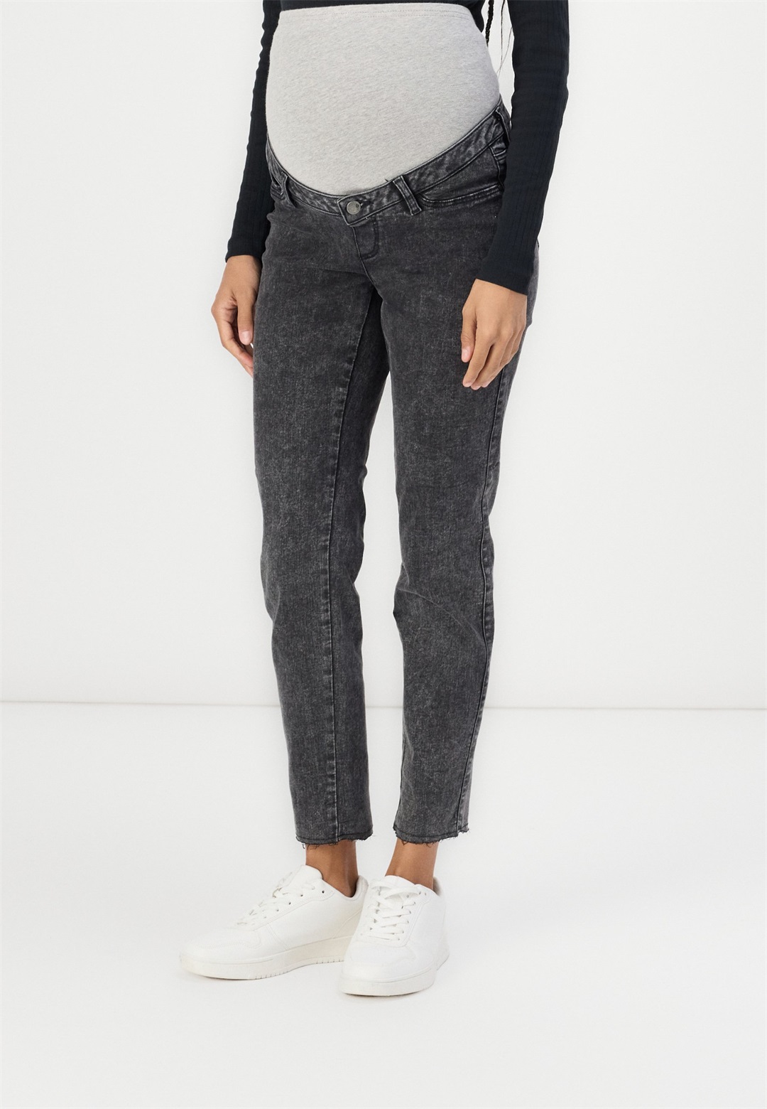 MAMALICIOUS MLOSAKA - Jeans Slim Fit - grey denim