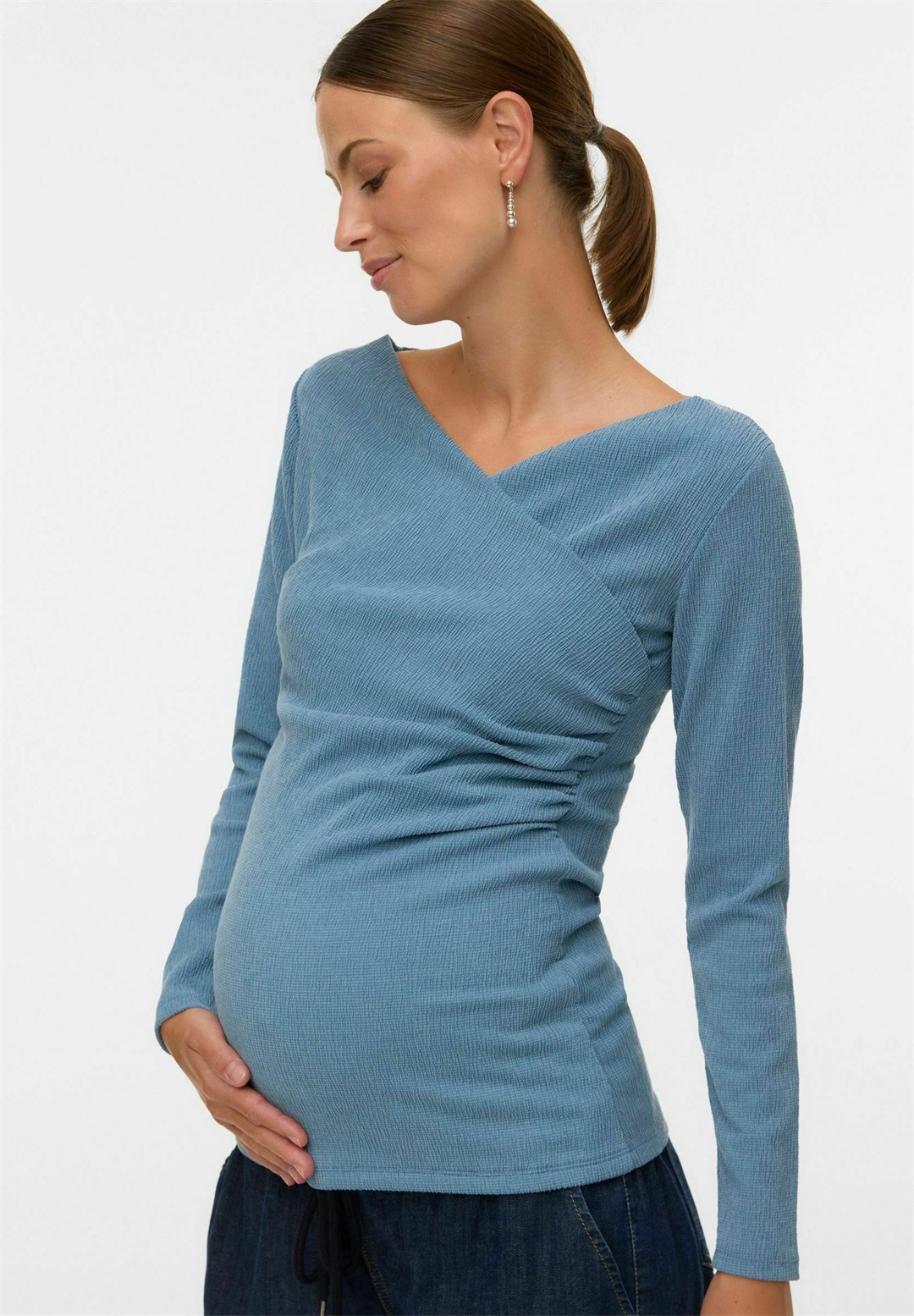 MAMALICIOUS Bluse - coronet blue/blau