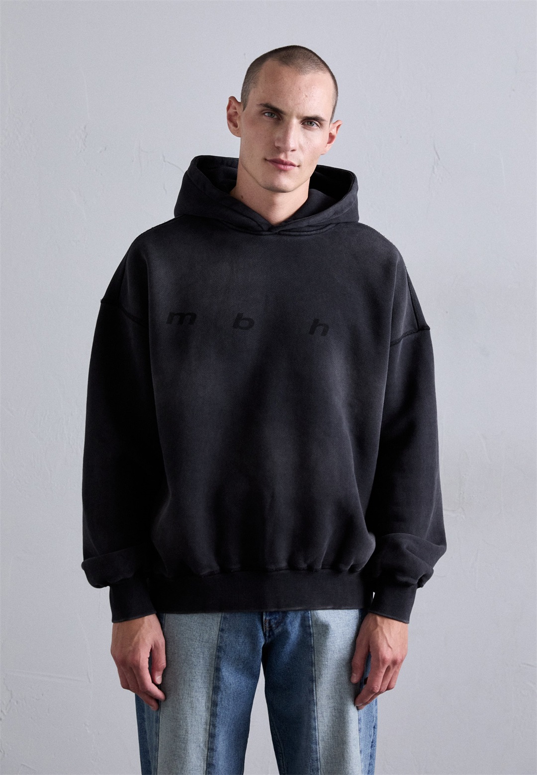 MISBHV RENAISSANCE HOODIE - Kapuzenpullover - washed black/schwarz