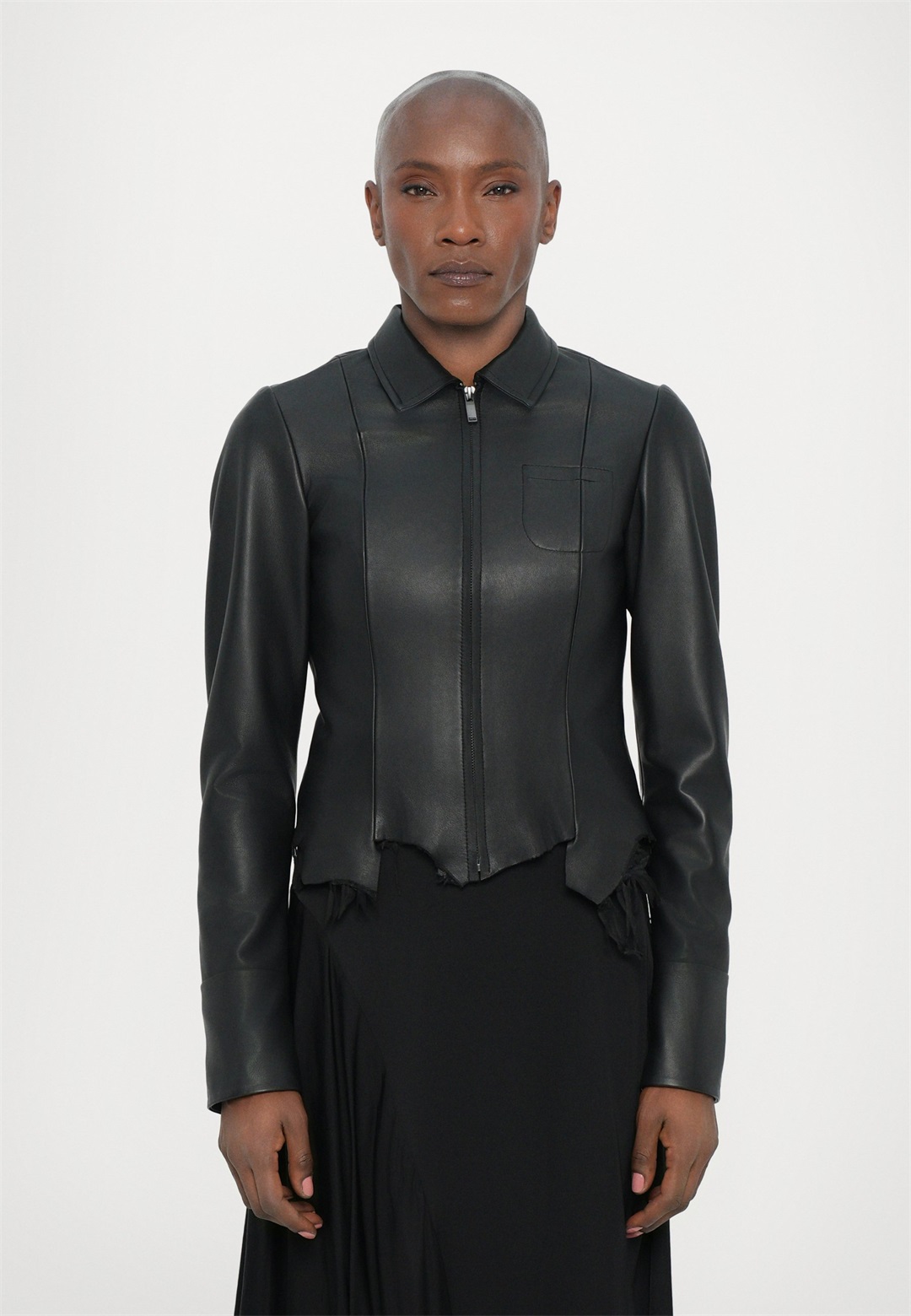 MIISTA NIKOL JACKET - Lederjacke - black/schwarz