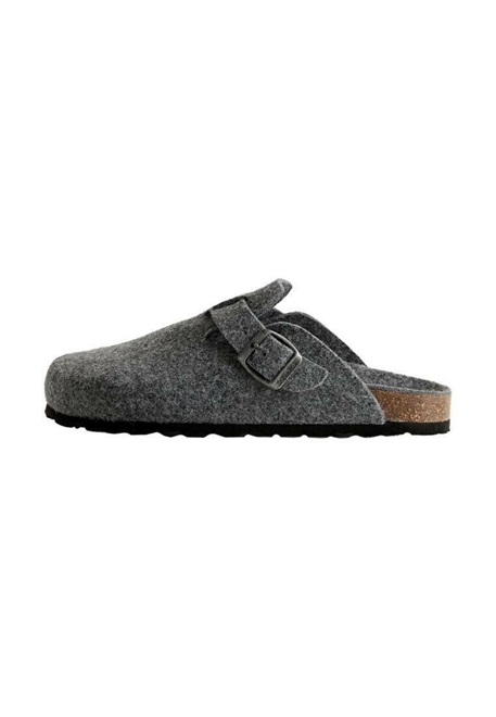 Mango Pantolette flach - dark grey/dunkelgrau