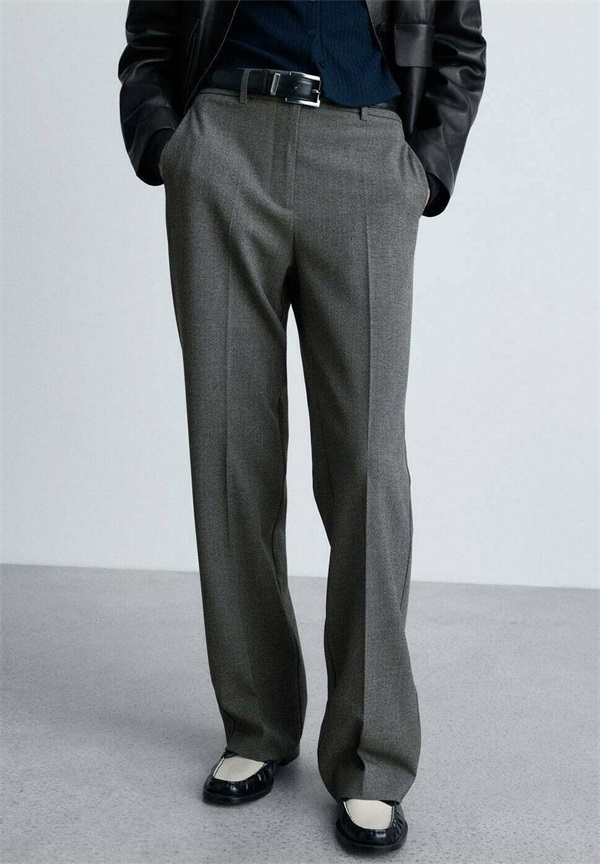 Mango Stoffhose - grey/grau