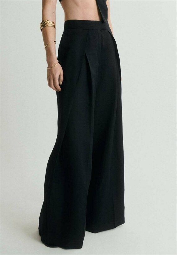 Mango DANIELLE - Stoffhose - black/schwarz