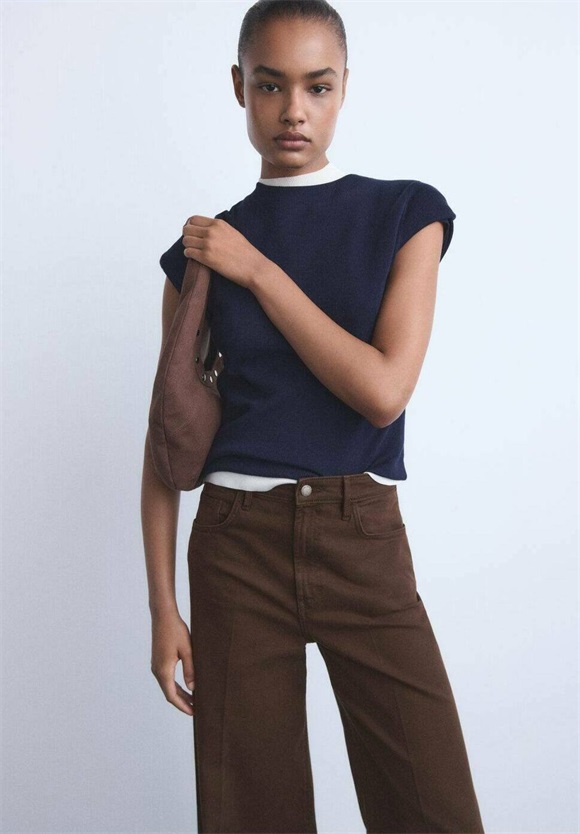 Mango Flared Jeans - brown/braun