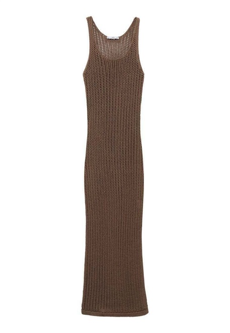 Mango DŁUGA - Strickkleid - brown/braun