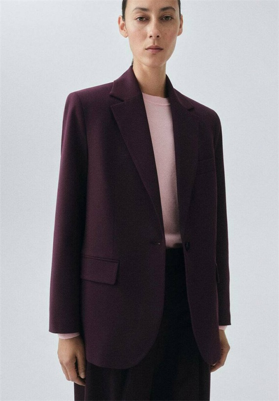 Mango Kurzmantel - bordeaux