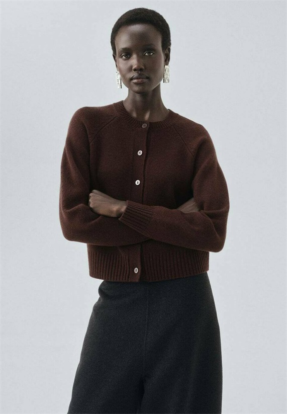 Mango Strickjacke - brown/braun