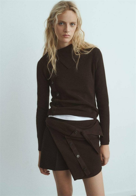 Mango Strickpullover - brown/braun Mango Strickpullover - brown/braun