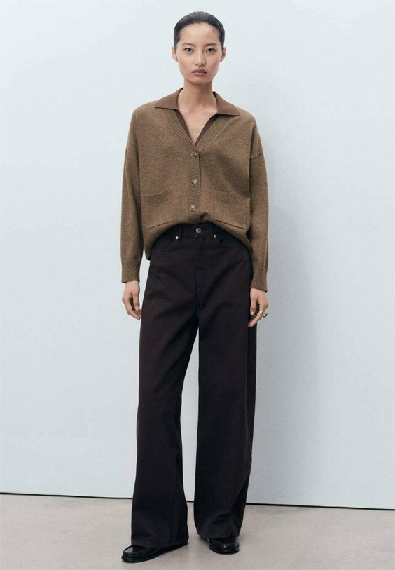 Mango Strickjacke - brown/braun