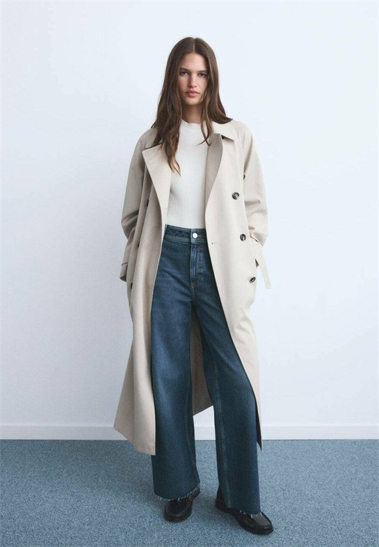 Mango CATHERIN CULOTTE HIGH-RISE - Flared Jeans - dark blue/dunkelblau