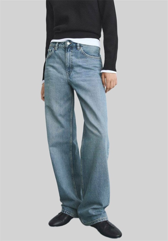 Mango Jeans Relaxed Fit - blue/blau