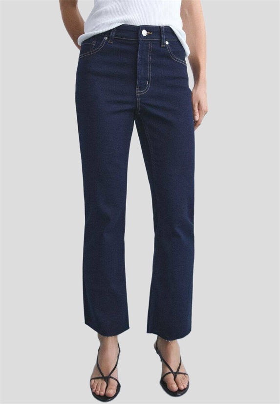 Mango Jeans Straight Leg - open blue/blau