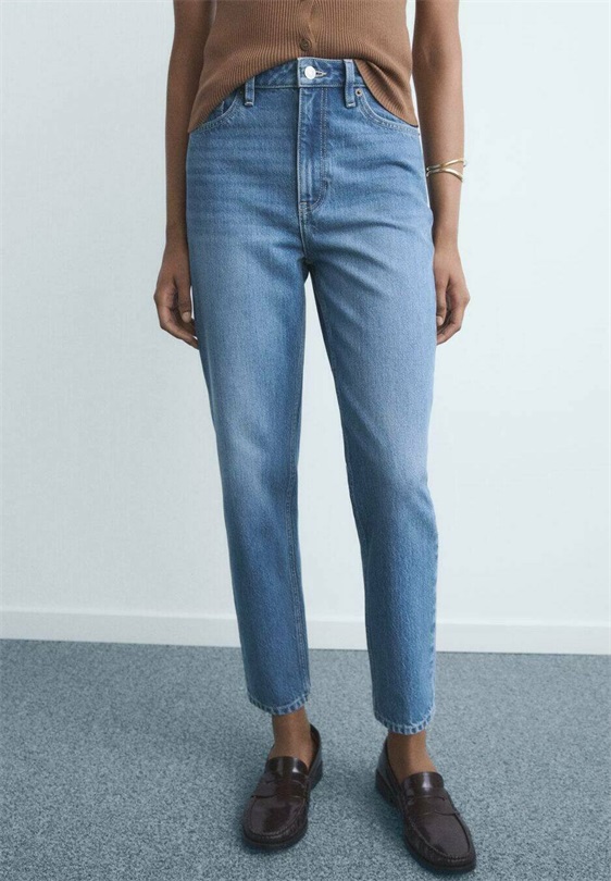 Mango Mom Jeans - blue denim