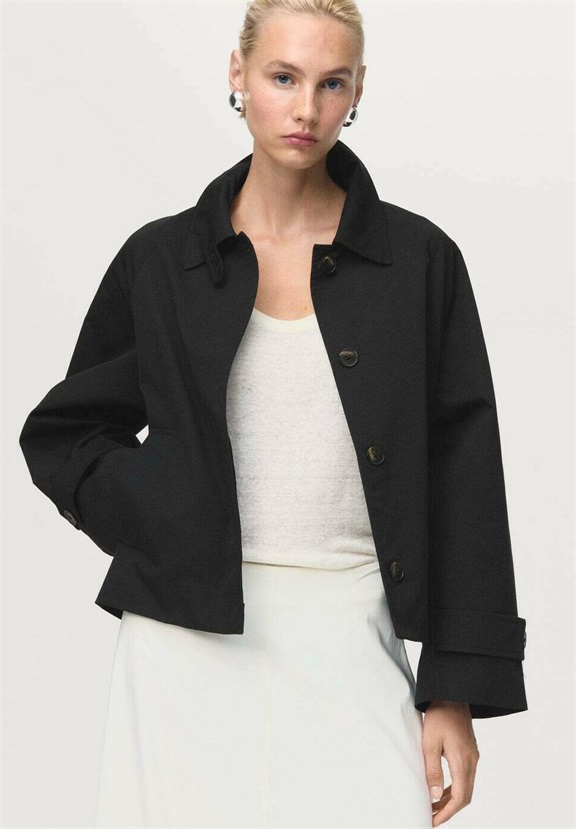 Mango Leichte Jacke - black/schwarz