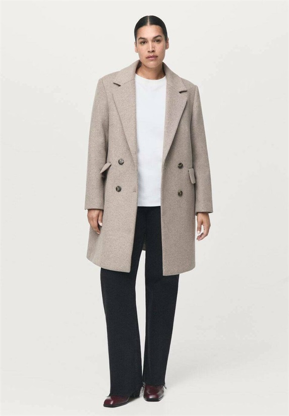 Mango Kurzmantel - brown/braun