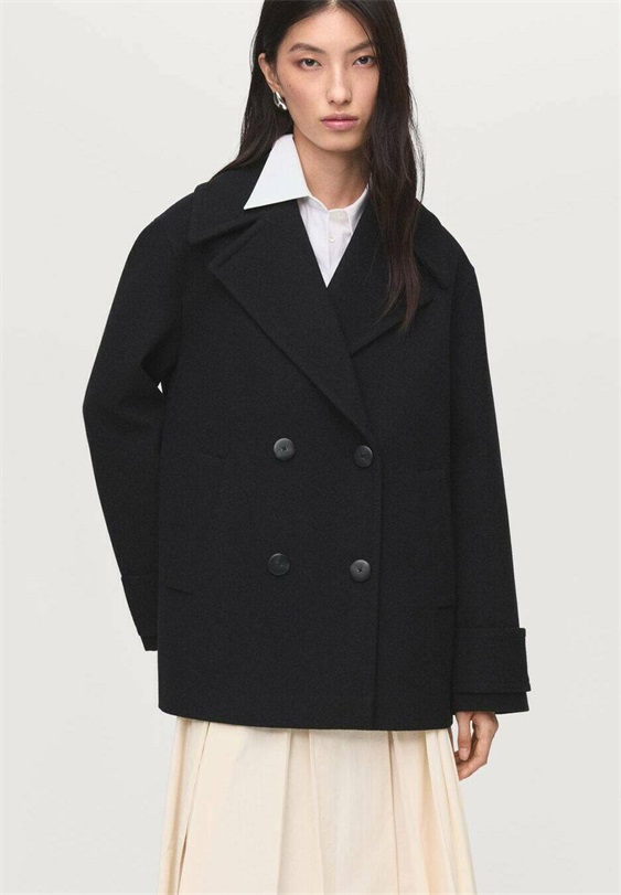 Mango Blazer - black/schwarz