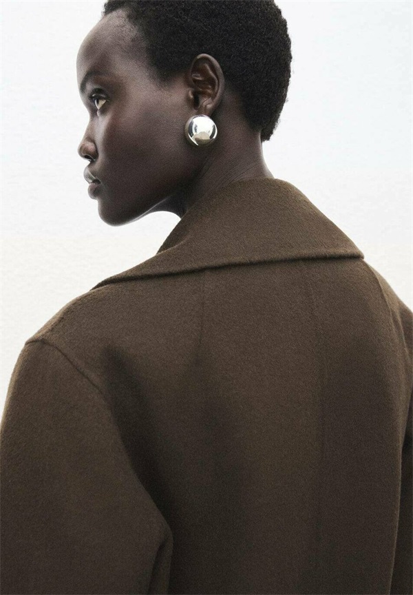 Mango Klassischer Mantel - khaki