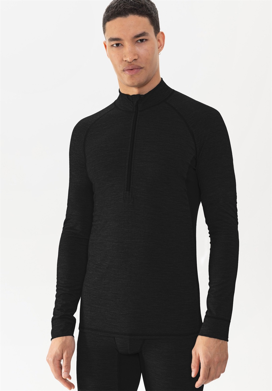 mey LANGARM SERIE PRFRMNC - Langarmshirt - schwarz