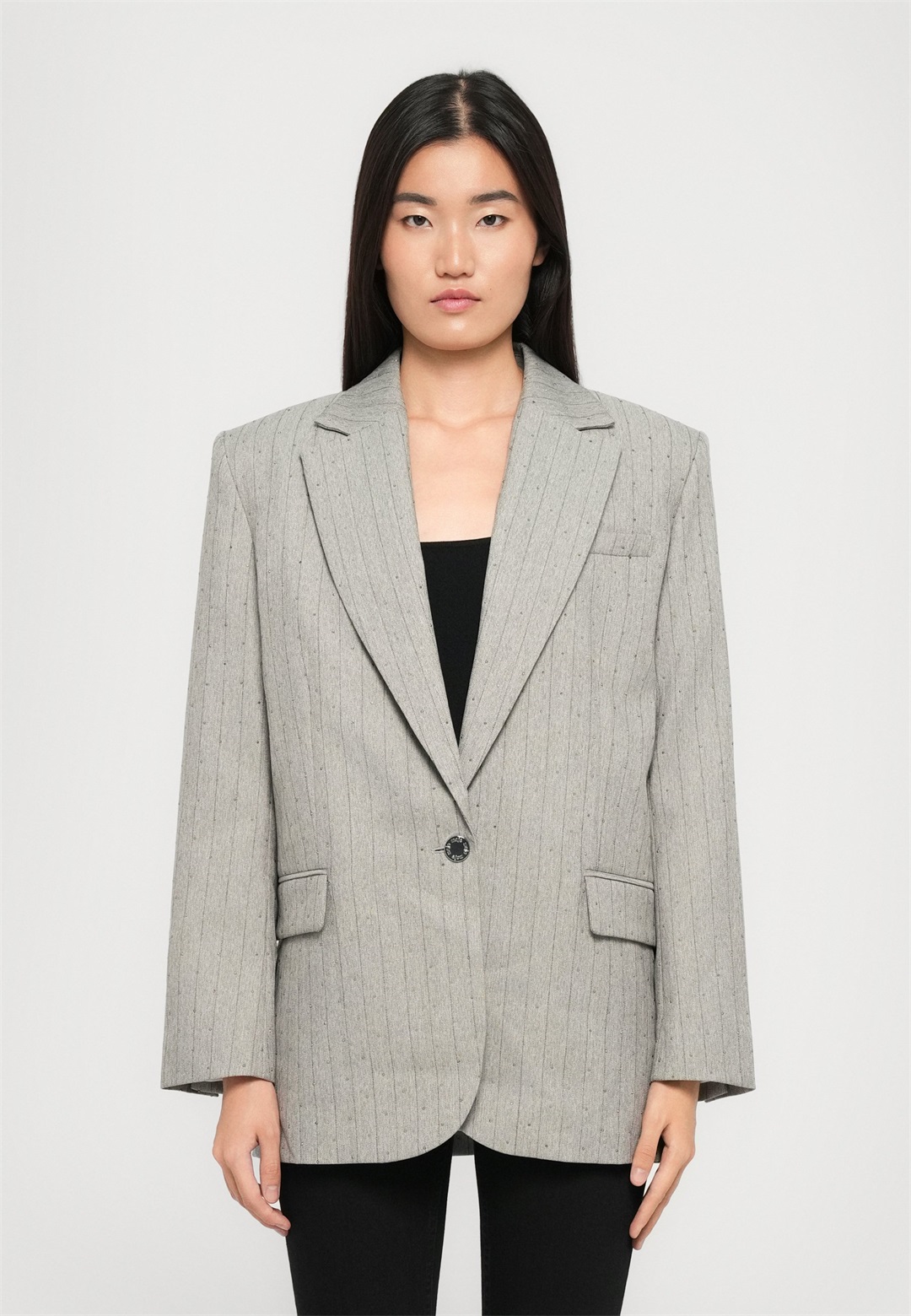 Maje VAFIL - Blazer - gris clair/hellgrau