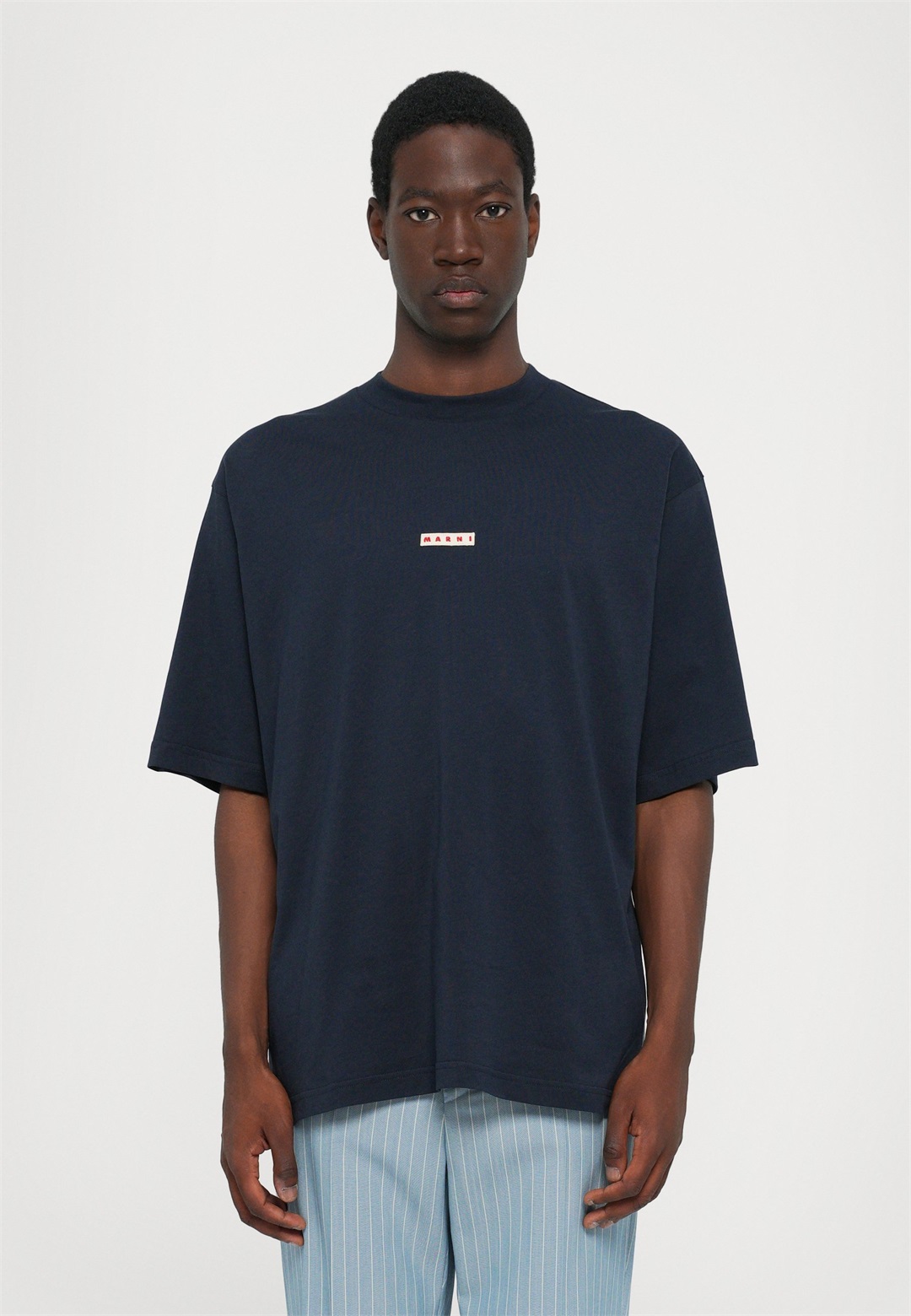 Marni T-Shirt basic - blublack/blau