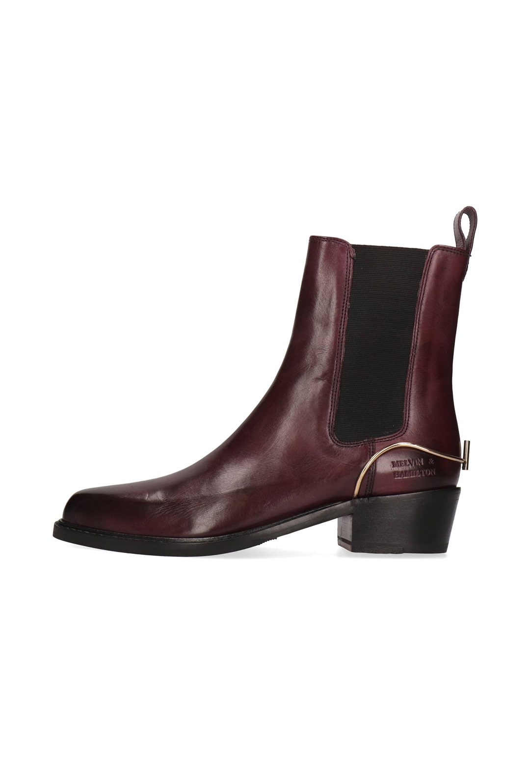 Melvin & Hamilton Stiefelette - aubergine/bordeaux